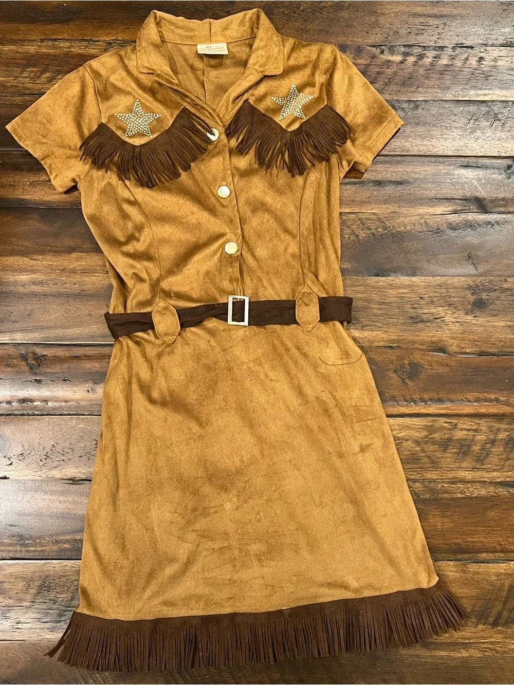 Child Cowgirl Diva Dress - Brown Costume